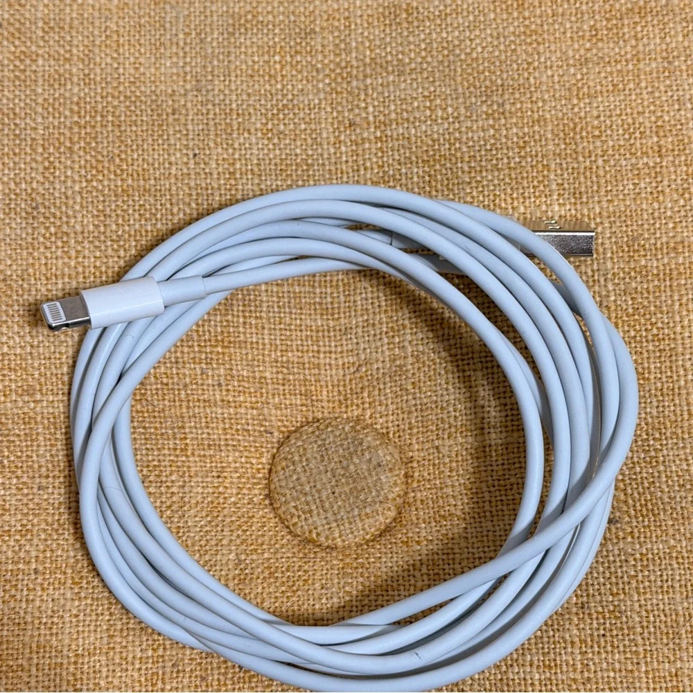 White USB to Lightning Cable